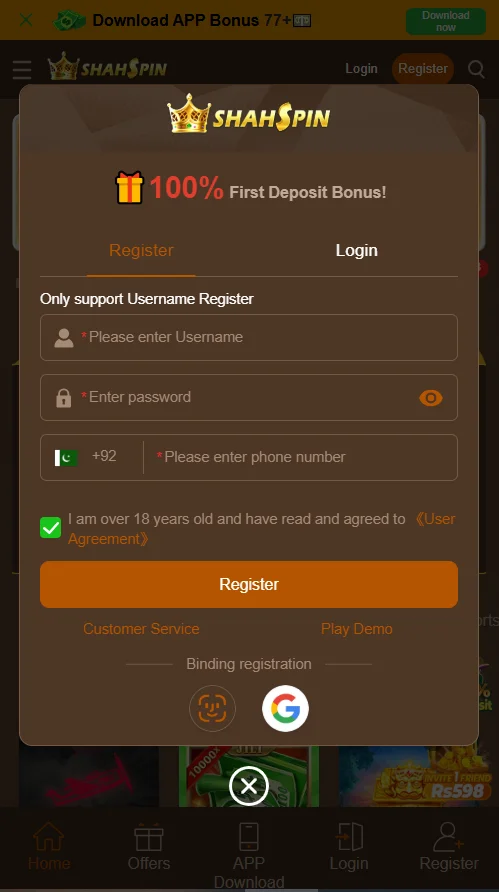 ShahSpin Register