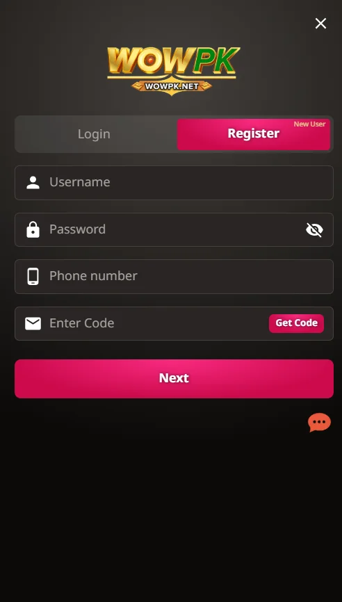 Wowpk Game Register